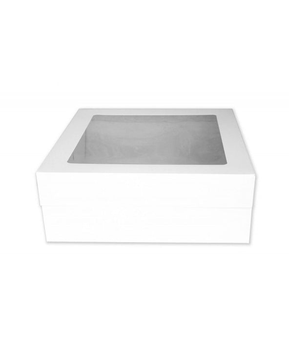 16x16x6 Inch Cake Box  2 Piece Clear Display