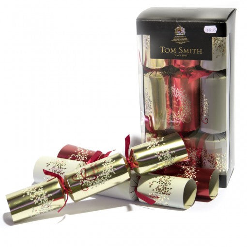 CRACKERS 6PK RED AND GOLD FOLIAGE 12IN