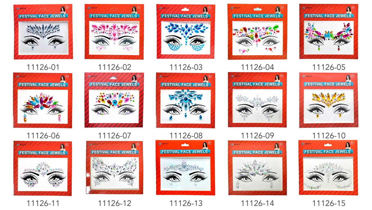 Diamonte Face Jewels