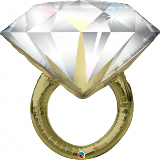 Foil Super Shape 37" Diamond Wedding Ring