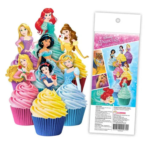 Disney Princess Edible Wafer Cupcake Toppers 16 Piece Pack