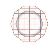 Paper Plate Trendy Rose Gold Pattern