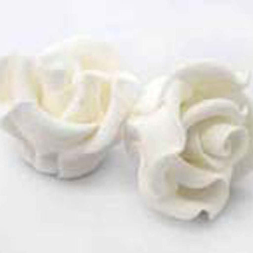 Medium Classic Rose White - Sugar Flowers EACH