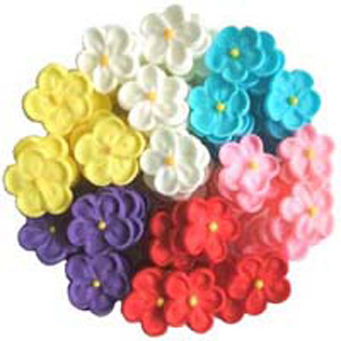 Small 5 Petal Sugar Flowers Assorted Each
