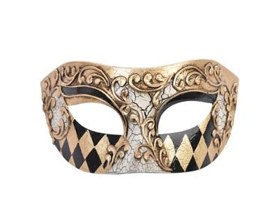 Anthony Eye Mask - Gold & Black