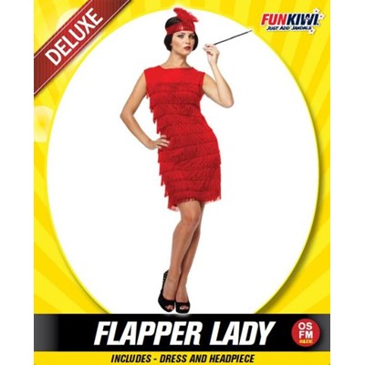 Flapper Lady Red Costume