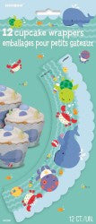 UNDER THE SEA CUPCAKE WRAPPERS 12 PK
