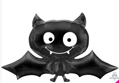 Foil Mega Shape Black Bat (104CM X 60CM)