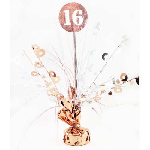 Birthday Rose Gold Holographic Centrepiece