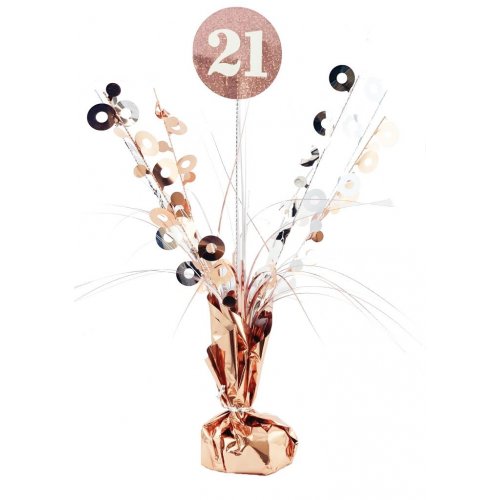 Birthday Rose Gold Holographic Centrepiece