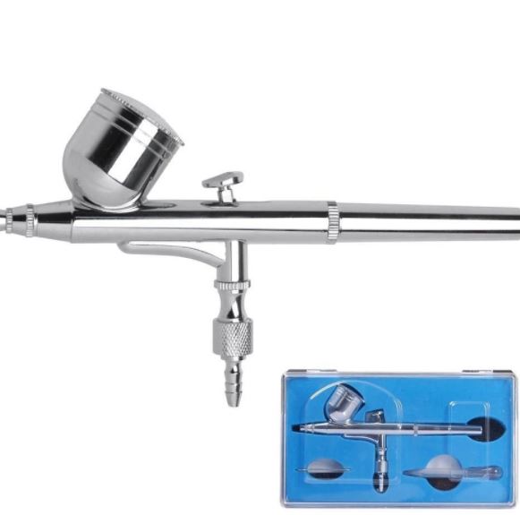 Airbrush Gun Dual Action Silver