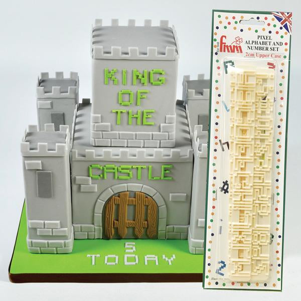 Alphabet And Numbers Upper Case Pixel – FMM Set