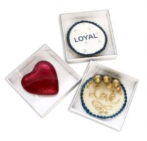 Biscuit / Bonbonnieres Box White 3.5x3.5x0.75 Inches with Clear Lid - Pack of 10