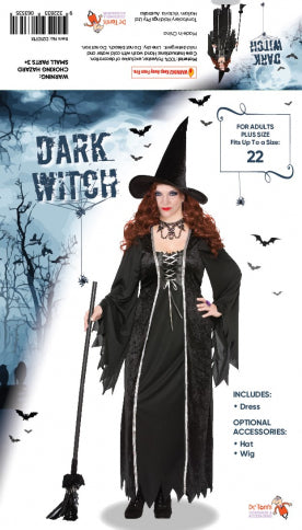 Dark Witch Costume Plus Size 16-18