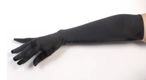 Gloves Extra Long Spandex Black