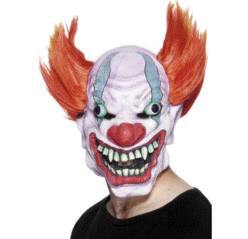 Clown Mask, With Hair