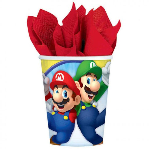 Super Mario Bros Cups 8 pack 266ml