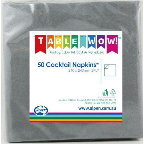 Napkin Cocktail Silver