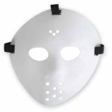 White Plastic Hockey Mask