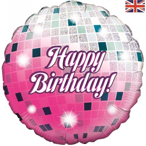 Happy Birthday Glitterball 18"/45.7cm