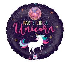 18" Foil Balloon - Party like a unicorn