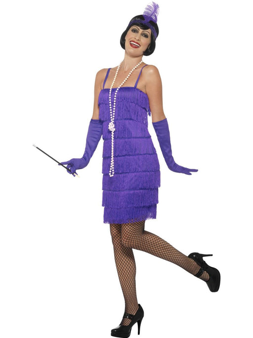 Flapper Costume Short Purple