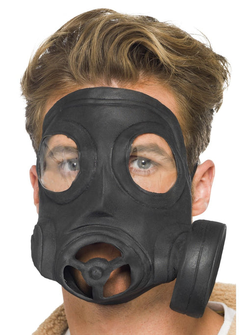 Gas Mask, Latex, Black