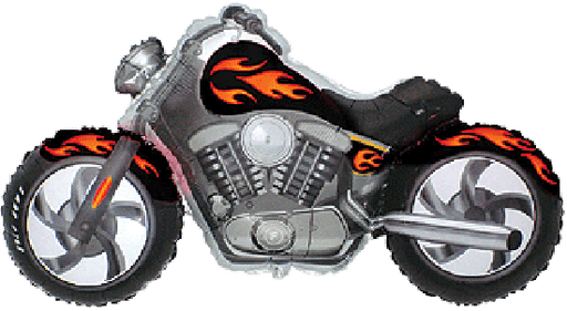 Super Shape Foil 115cm (45") Motorbike Black