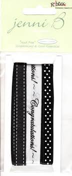 Scrapbooking Ribbon 'Congratulations' 3 x 1m