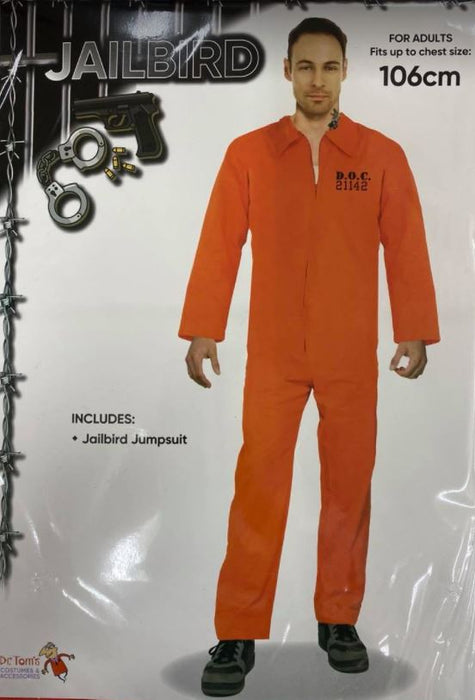 Adult Jail Bird Costume Medium