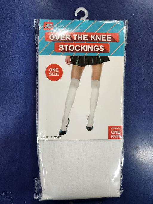 Over The Knee White Stockings