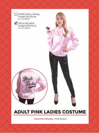Adult 50's Pink Jacket Ladies Costume