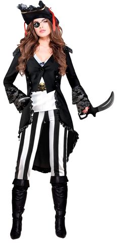 Caribbean Captain Womans Costume