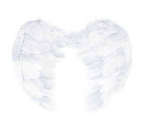 Feather Angel Wings - Large White