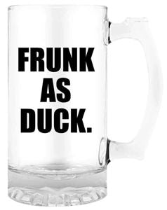 Beer Mug with Handle "FRUNK AS DUCK"