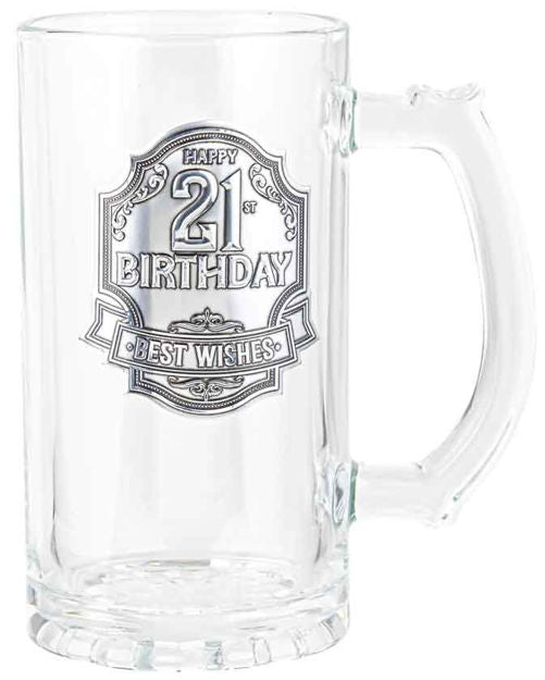 21st Badge Beer Stein 490ml