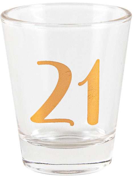 21 Shot Glass Rose Gold 30ml