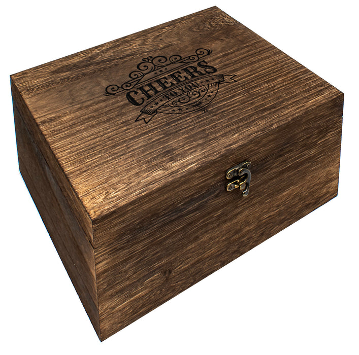 Wood Box 21st Gift Set