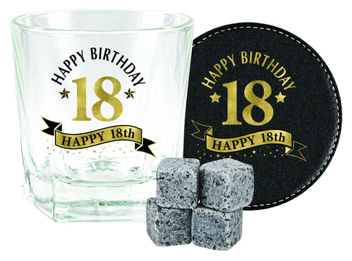 Wood Box 18th Gift Set