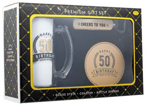 Happy 50th Birthday 3 Pc Gift Set