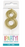 Mini Gold Numeral Candle 8