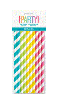 Smoothie Paper Straws - 10 Pack