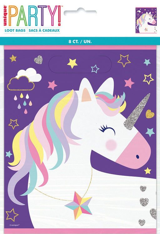 Unicorn Pack of 8 Loot Bags