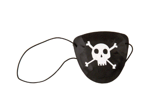 Pirate Eye Patch With Skull/Crossbones Pack Of 8