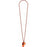 Orange Whistle Chain Necklace
