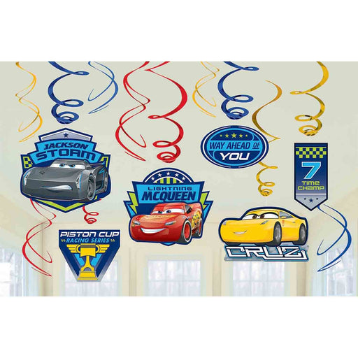 Cars Swirl Decorations