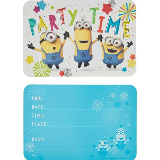 Despicable Me Invitations 8 Pk