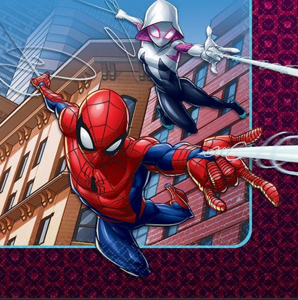 Spiderman Beverage Napkins 16Pk