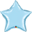 18" Foil Balloon Light Blue Star