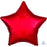 18" Foil Balloon Red Star